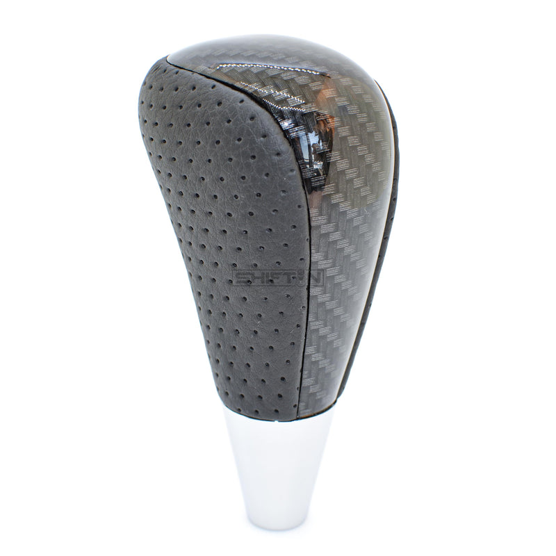 Carbon Fiber Gear Shift Knob Fits for Toyota Avalon Yaris 4Runner Sienna Camry Tacoma and Lexus ES GS SC RX LS (Black Leather/Carbon Fiber Pattern) Black Leather/Carbon Fiber Pattern