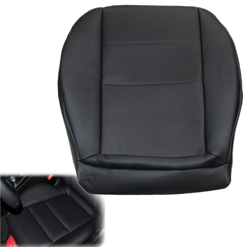 NLQR Driver Bottom Seat Cover Black Repalcement Microfiber Leather Compatible with Mercedes Benz GLK250 GLK280 GLK300 GLK350 2008-2015 Compatible with Mercedes Benz C250 C300 C350 C350e C400 2008-2014
