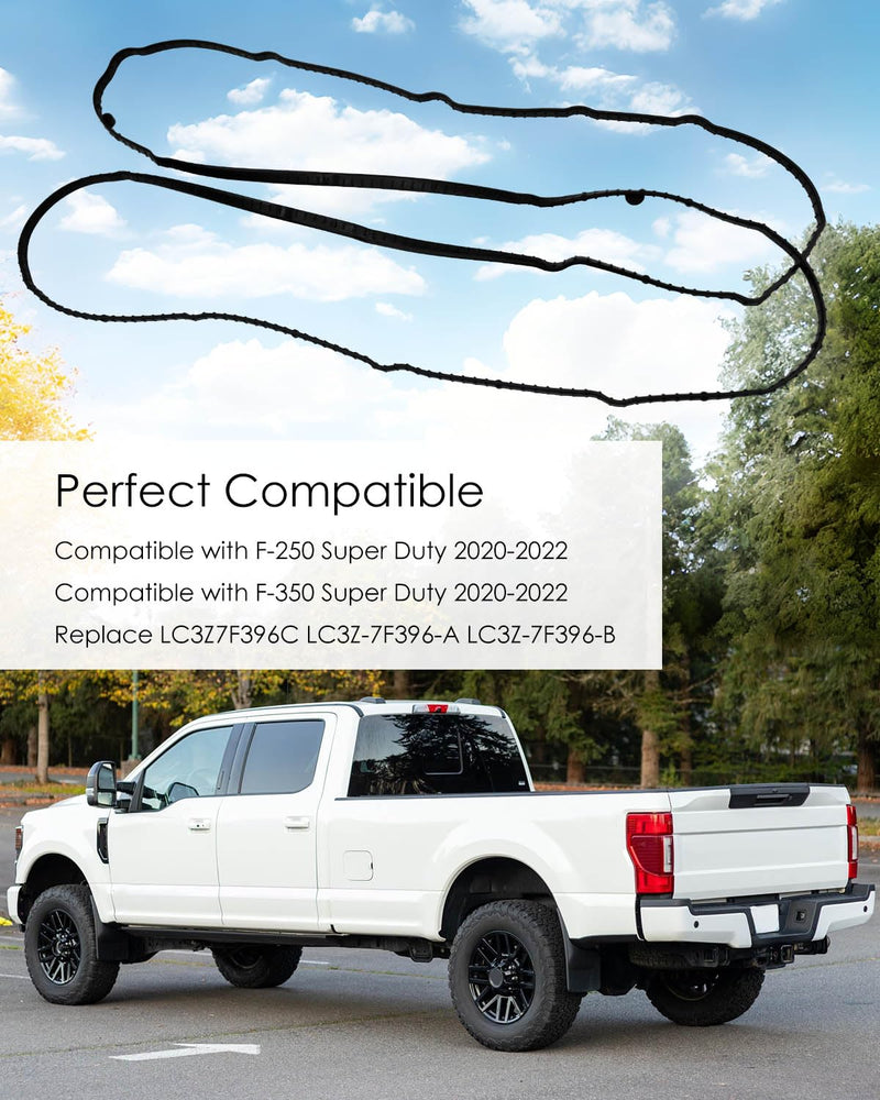 Transmission Oil Pan Gasket Fits for Ford F-250 F-350 Super Duty 6.7L Powerstroke 2020-2022, Replace LC3Z-7F396-C LC3Z-7F396-A LC3Z-7F396-B