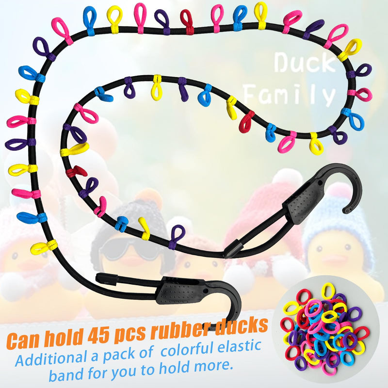 Rubber Duck Holder for Jeep Owners, Duck Display Rope Paracord Strap for Jeep Wrangler YJ TJ JK JL JT, Jeep Ducking Interior Accessory (Rubber Ducks Not Included)
