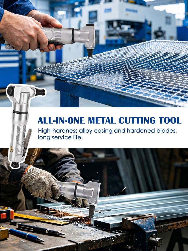 Air Nibbler Metal Cutter, 2800rpm Electric Drill Shears Attachment Cutter Nibbler, Metal Cutting Tool for Automotive Sheet Operations