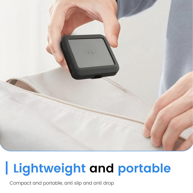 for Anker Charging Base 150W Display Charger Case, Silicone Protective Cover for Anker Charging Base 150W Display Charger,Shockproof Anti-Scratch Bumper Sleeve,Travel Portable Charger Protector,Black Black