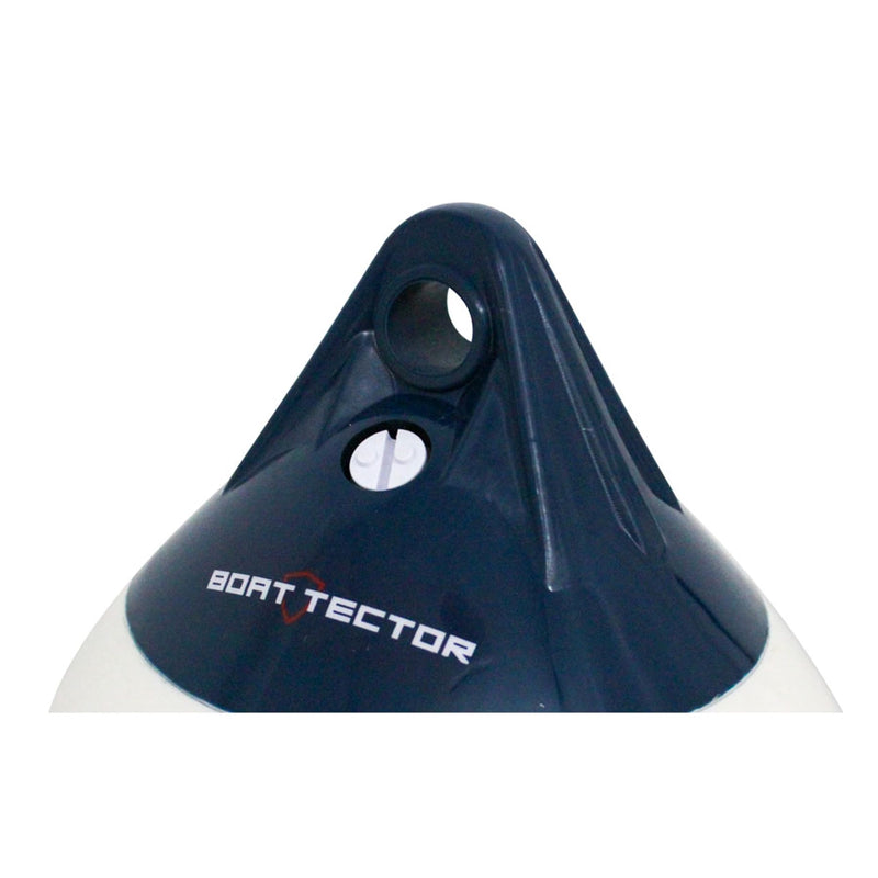 Extreme Max 3006.7324 BoatTector A Series Buoy - 7.5" x 11", White/Blue 7.5"x11"