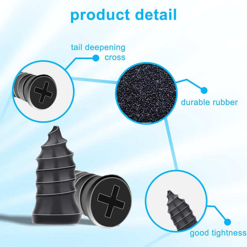 36pcs Tire Repair Rubber Studs, Vacuum Tire Repair Kit Spiral Rubber Studs, Tire Screw Plugs Quick Repair Tool, Motorcycle, Truck, Tractor Tire Flat Tire Repair Do-It-Yourself Tire Repair Studs
