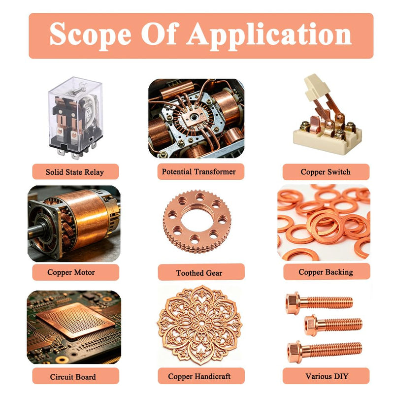 2Pcs 1/4" x 1" x 12" C110 Copper Flat Bar 12" Long, 6 x 25 x 305mm 99.98% Pure Copper Bus Bars DIY Craft, Electrical Connectors for Electroplating (2PCS,6 * 25 * 305mm) 1/4" x 1" x 12" 2