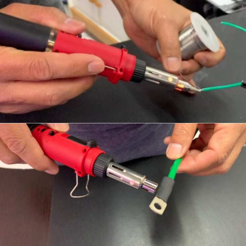 Berkling BSG-568 Portable Butane Cordless Soldering Iron, 3-in-1 Soldering, Jewelry & Heat Shrink Torch, Mini Cordless Heat Gun, Self-Igniting, Adjustable Flame, Up to 90-Min Runtime