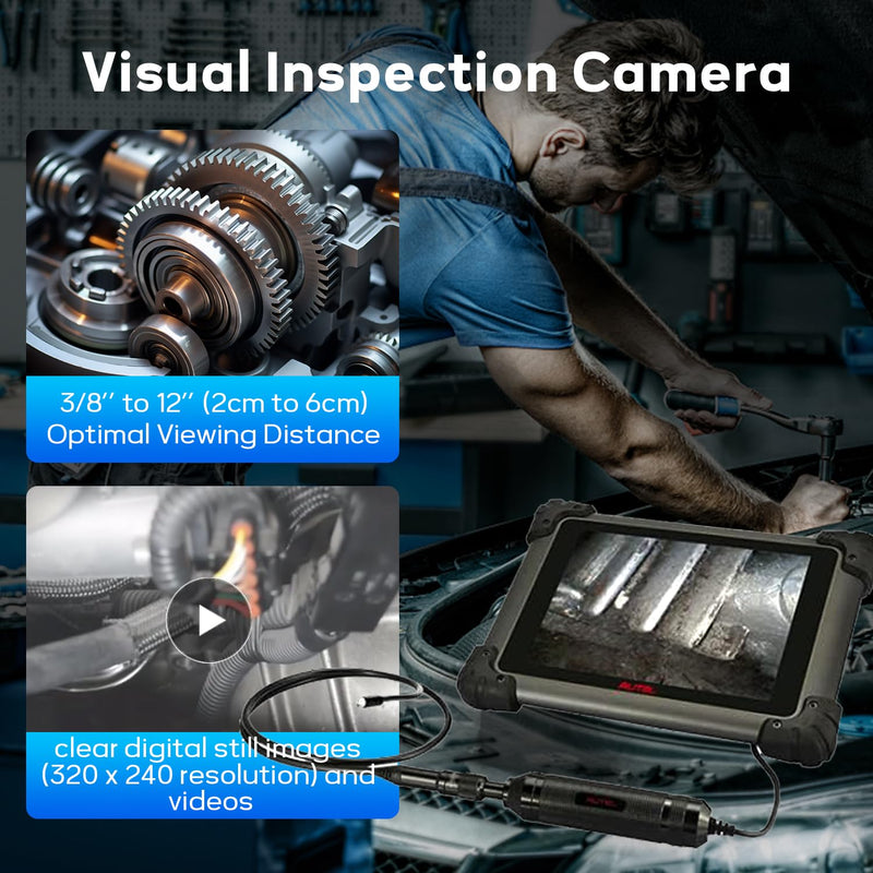 Autel MaxiVideo MV105 Inspection Camera, USB Digital Waterproof Borescope, 39.37 '' Flexible Cable Industrial Endoscope, Compatible with PC MK808/MS906S/MK906/MS908/MK908/MS909/MS919/Ultra/UltraLite