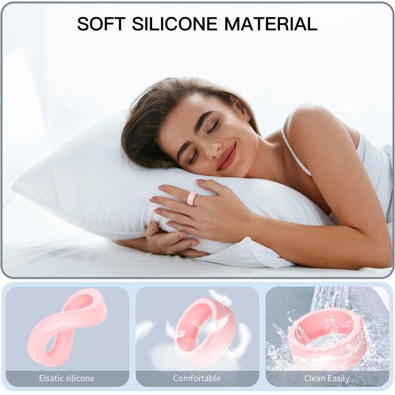 Silicone Ring Cover for Oura Ring Gen3, Protective Cover Compatible with Oura Ring Gen3 Size 6 7 8 9 10 11 12 13, Elastic Ring Case for Oura Ring Working Out(6 Pcs)