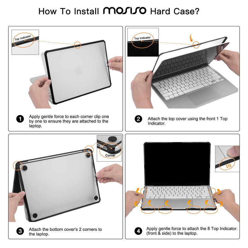 MOSISO Compatible with MacBook Neo Case 13 inch 2026 A3404 A18 Pro Chip | Reinforced Anti-Crack Matte Finish Seamlessly Closes Scratch & Fingerprint Protective Hard Shell with TPU Bumper, Black