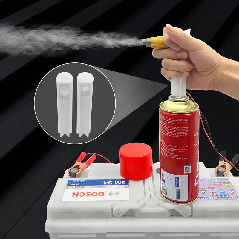 Upgraded Fuel Injector Tester and Cleaner Kit with 2 Adapters, 8 Pulse, 12V/5V Output Power Modes - DIY Cleaning Tool with Short Circuit Protector - Test Two Fuel Injectors Simultaneously Normal version 2 adapters