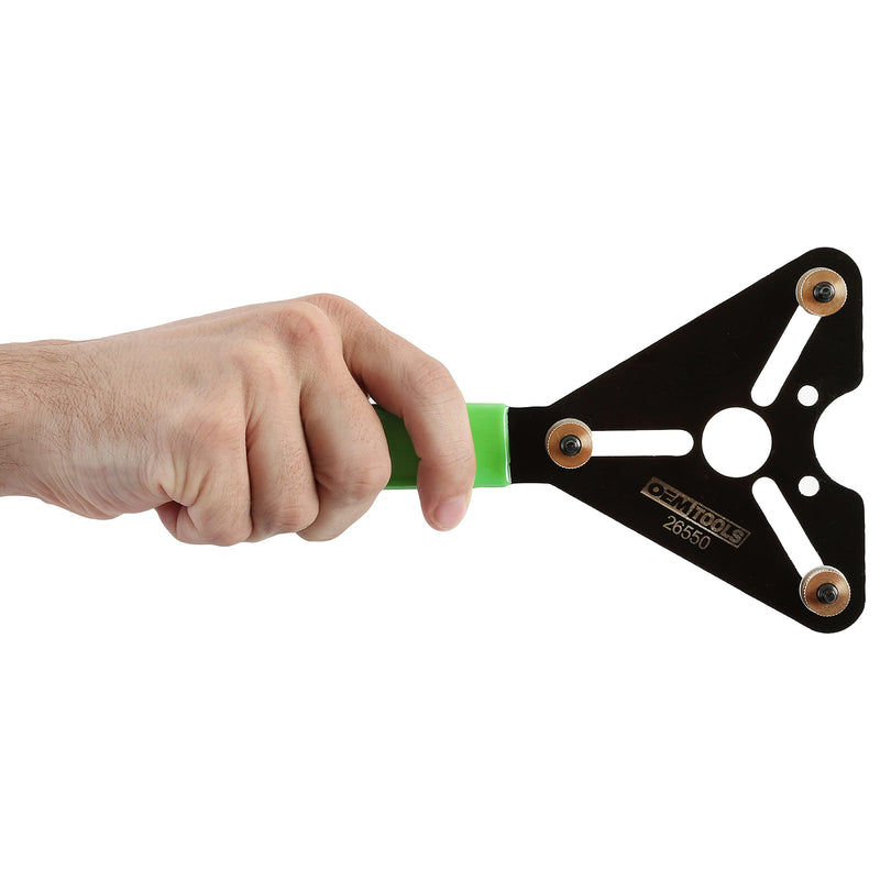 OEMTOOLS 26550 A/C Clutch Holding Tool, Adjustable Pin, Fits Vehicles with 1/4”-20 Fan Clutch Mounting Bolts, Vehicle Air Conditioner Repair Clutch Installation and Removal