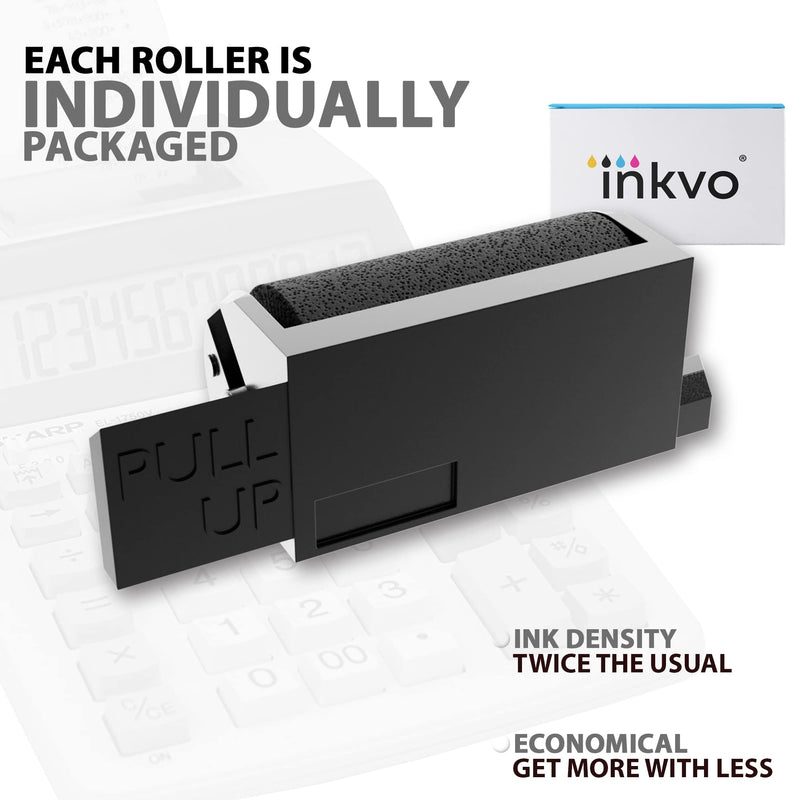 (3 Pack) Inkvo IR40 Compatible Replacement Calculator Ink Roller Black for Canon CP-16, Sharp XE-A107, EA770R, Adler Royal 500DX, Cash Register Ink 3 Pack