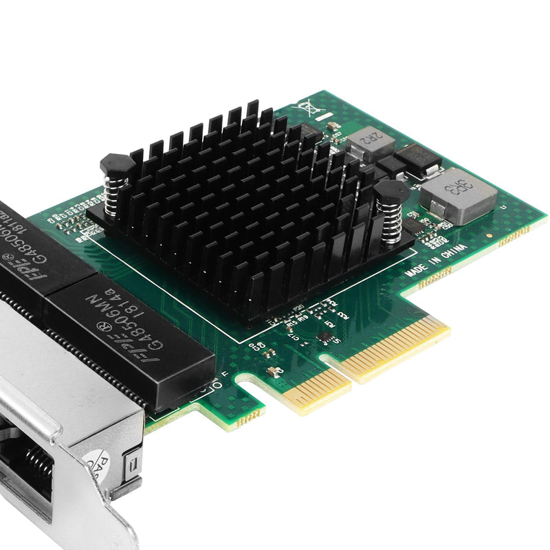 Vogzone 1Gb PCI-E NIC Network Card for Broadcom BCM5719-4P,10Mb/100Mb/1GbE Copper Quad RJ45 Ports, with Broadcom BCM5719 Chip,1GbE PCI Express 2.0 X4 Ethernet Adapter Support Windows/Linux/VMware BCM5719-4P-1G(4*RJ45)
