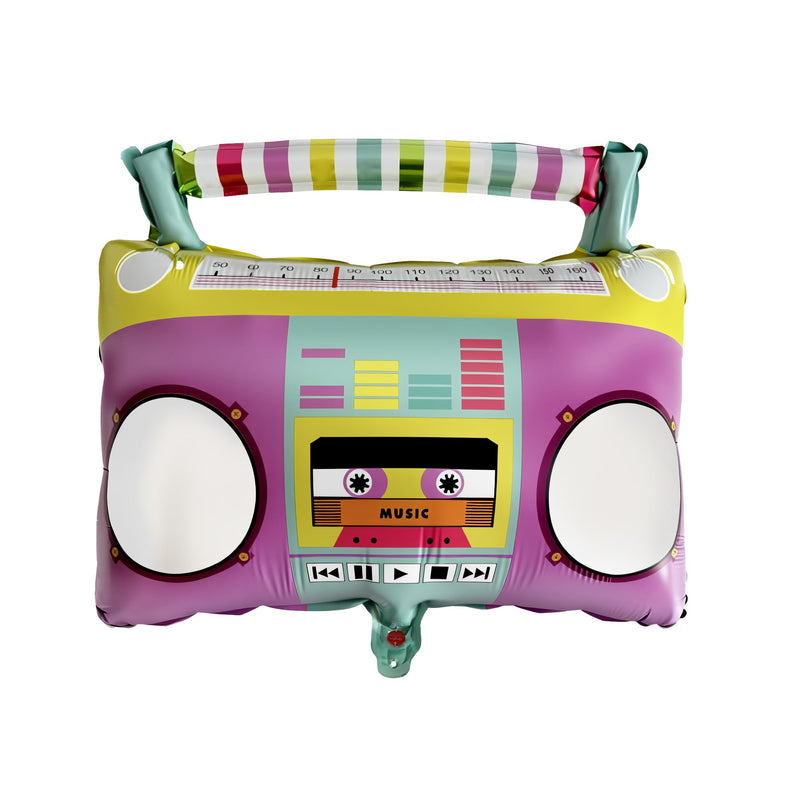 Inflatable Boombox & Phone & Radio Set 3PCS, 80s 90s Retro Party Decorations, Inflatable Mobile Phone & Pink Radio for Hip Hop Disco Rapper B-Boy Costume Accessories