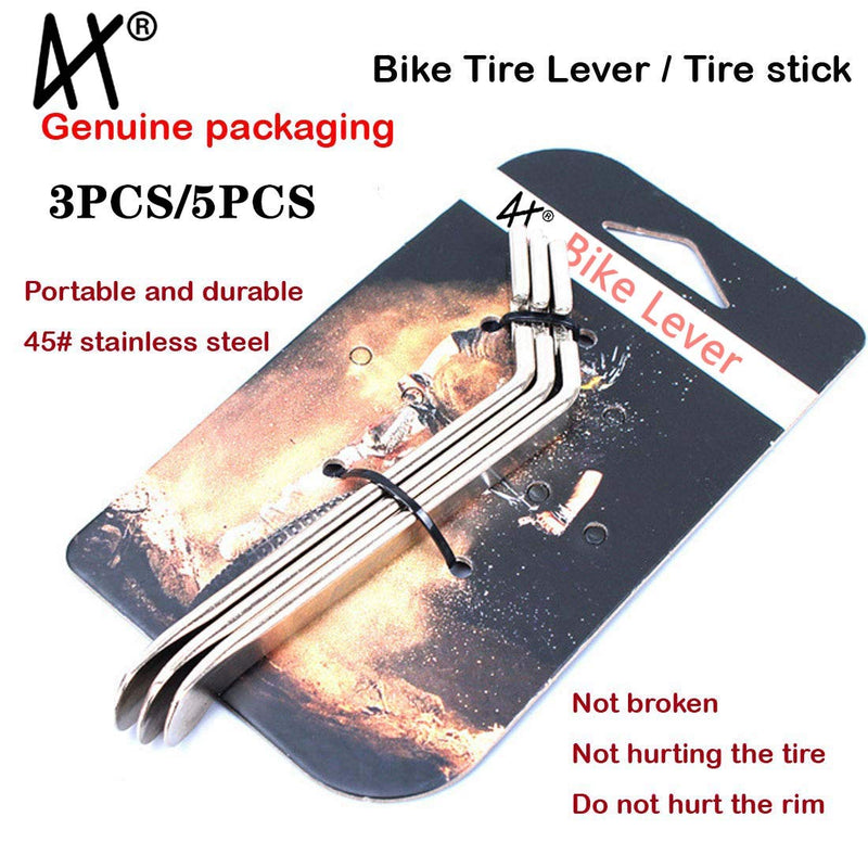 Premium Bicycle Tire Lever Tyre Spoon Iron Changing Tool, Bike Tire Levers Premium Stainless Steel Levers to Repair Bike Tube, Best Tire Changing Tool 3 Pcs