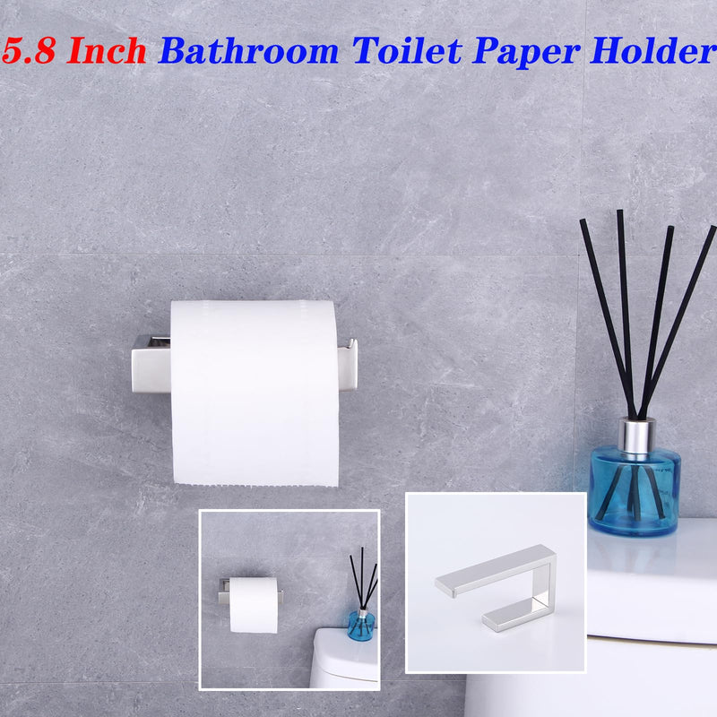 GERZWY Polished Stainless Steel Toilet Paper Holder Paper Towel Dispenser Tissue Roll Hanger Wall Mounted HG1718-JG