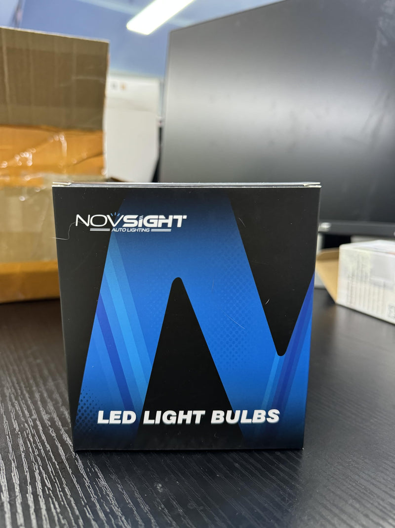  [AUSTRALIA] - NOVSIGHT 90𝟎𝟓 90𝟎𝟔 Fog Light Bulbs - 1:1 Mini Size 90𝟎𝟓/𝐇𝐁3 90𝟎𝟔/𝐇𝐁4 Fog Bulbs Combo, 600% Bright 6500K White Fanless LED Light Bulbs, Easy Install, Plug and Play, Pack of 4 9005&9006