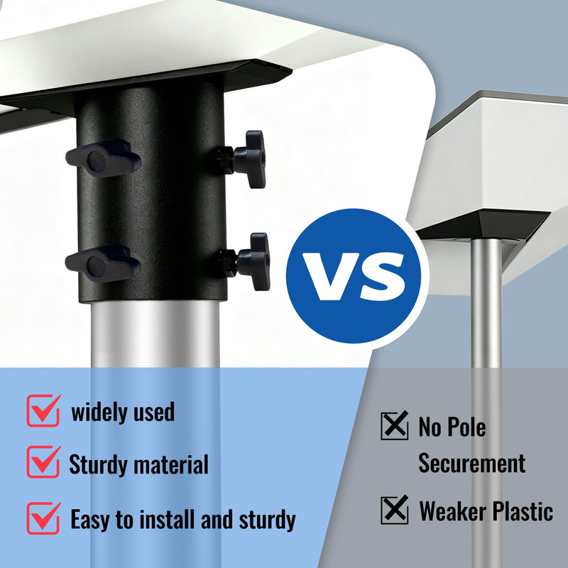 Pipe Adapter Wall Pole Mount for Starlink Gen 3/4/4X,Pole Mount Adapter kit for Roof & Outdoor for Starlink Standard Dish V3,for 1.1-2.1in (28-54mm) Pipe Black Pipe Adapter