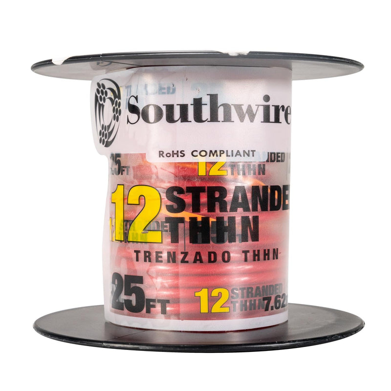 Southwire 15 ft. 12/3 Black/White/Green Solid CU THHN Tri-Wire