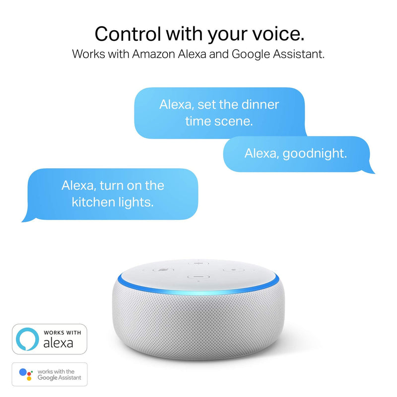 Kasa Smart Light Bulbs that works with Alexa and Google Home, Dimmable Smart LED Bulb, A19, 9W, 800Lumens, Soft White(2700K), CRI≥90, WiFi 2.4Ghz only, No Hub Required, 4 Count (Pack of 1)(KL110P4) 4-Pack (Newer Version) 4 Pack