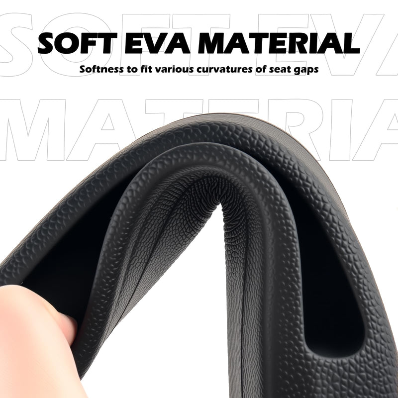 2PCS Car Seat Gap Filler Organizer,Multi-Purpose Car Seat Gap Fillers with Seats Belt Holes & Phone Holder,Universal Console Catcher Between Seats Cars Interior Accessories