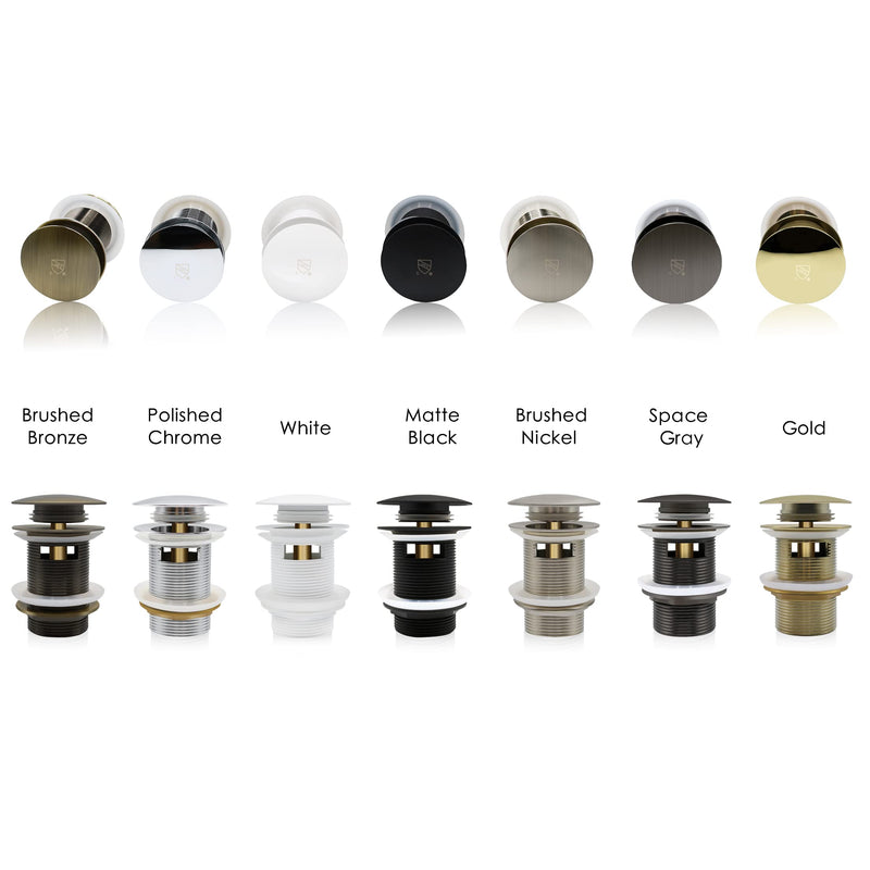 FerdY Pop-up Drain for Freestanding Bathtub, Gold Finish, cUPC Certification, Freestanding Bathtub Drain Stopper Drain-gold