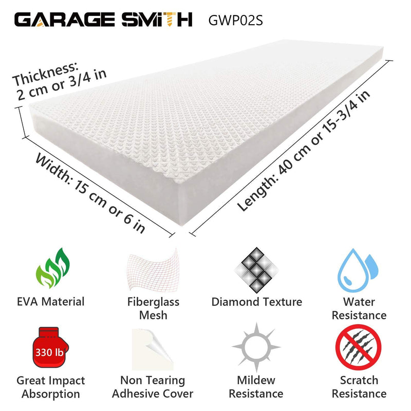 AMPULLA GWP02S Garage Wall Protector Car Door Protectors, Designed in Germany (4, White) 4