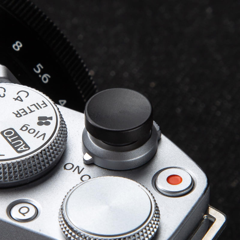Camera Wood Hot Shoe Cover Shutter Button Cap Compatible with Fujifilm X100VI X-T50 X-T30 III X-T30 II X-T30 X-T5 X-T4 X-T3 (Ebony-Set) Ebony-Set