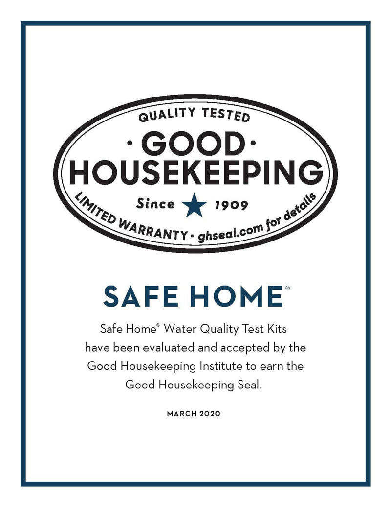 Safe Home® DIY Lead in Drinking Water Test Kit – Advanced Detection to 4 PPB – 5-Minute Test – 3 Levels of Test Results – EPA Lab Certified – Made in the USA – (2 Pack) 2-Pack