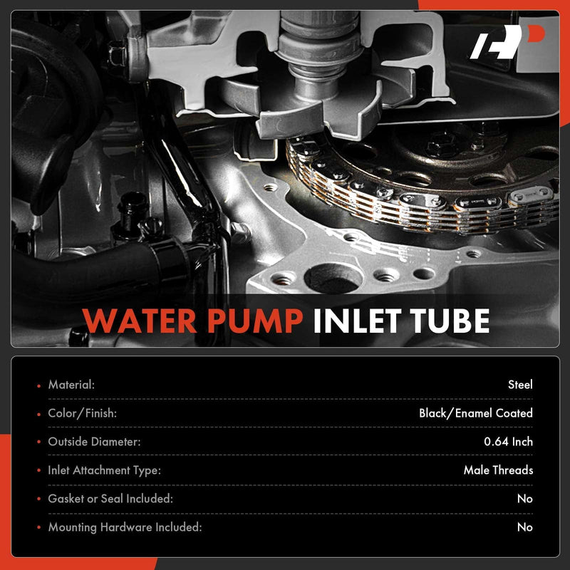 A-Premium Engine Water Pump Inlet Tube - Compatible with Dodge & Jeep Models - Dakota 96-02, Cherokee 91-01, Comanche 91-92, Grand Cherokee 93-04, Wrangler 91-06 - 2.5L 4.0L, Replace # 53007978