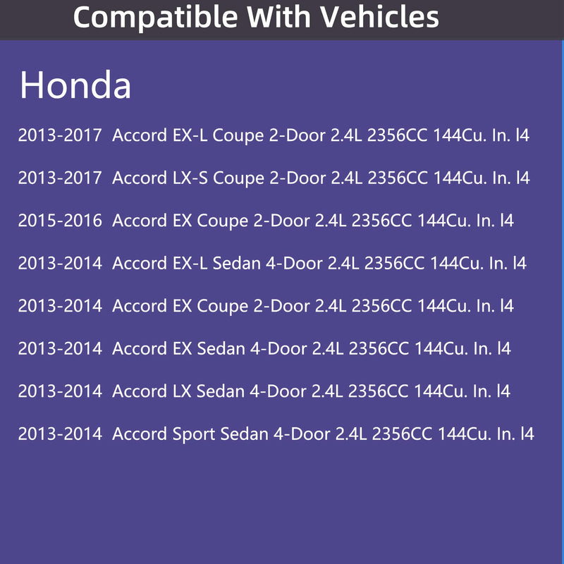  [AUSTRALIA] - Engine Valve Cover Gasket Set for Honda Accord 2.4L K24, EX, EX-L, LX, LX-S, Coupe, Sedan, Sport Sedan, 2-Door, 4-Door, 2013, 2014, 2015, 2016, 2017, Replace 12030-5A2-A01