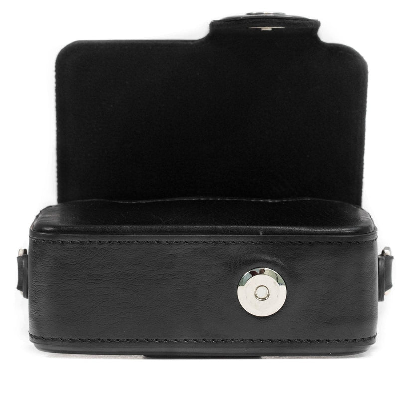 MegaGear MG281 Leather Camera Case with Strap compatible with Sony Cyber-shot DSC-RX100 VII, DSC-RX100 VI, DSC-RX100 V, DSC-RX100 IV, DSC-RX100 III, DSC-RX100 II - Black