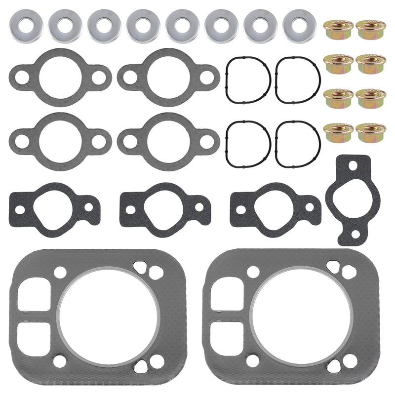 2 Set of Engine Cylinder Head Gasket Kit 32 841 02-S Compatible with Kohler 32-841-02-S Engine EKT740 EKT750 KT600 KT610 KT620 KT715 KT725 SV735 SV740 SV810 SV820 SV830 SV840 Lawn Mowers