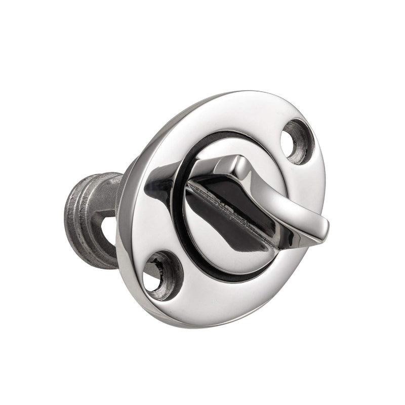 2 Pcs Oval Garboard Drain Plug,316 Stainless Steel Marine Drain Plug Kit Fits 1" Hole,with Waterproof O Seal Ring,Boat Transoms Garboard Drain Plug