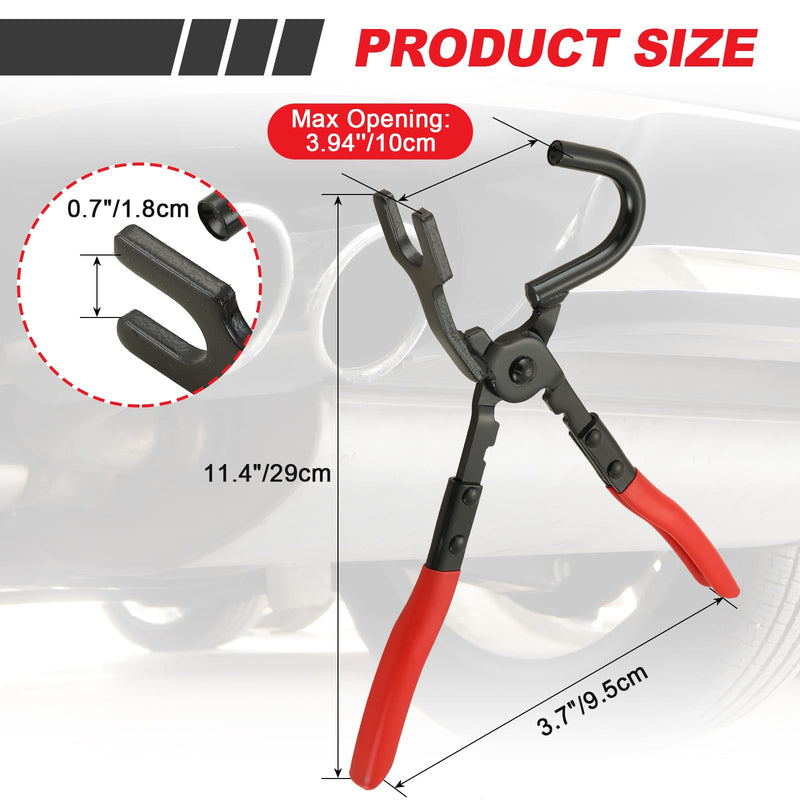 DASBET Exhaust Hanger Removal Tool, Exhaust Hanger and Rubber Bracket Separation Exhaust Pliers Compatible with All Exhaust Rubber Hangers Exhaust Hanger Brackets Rubber Hanger Support Removal Tool