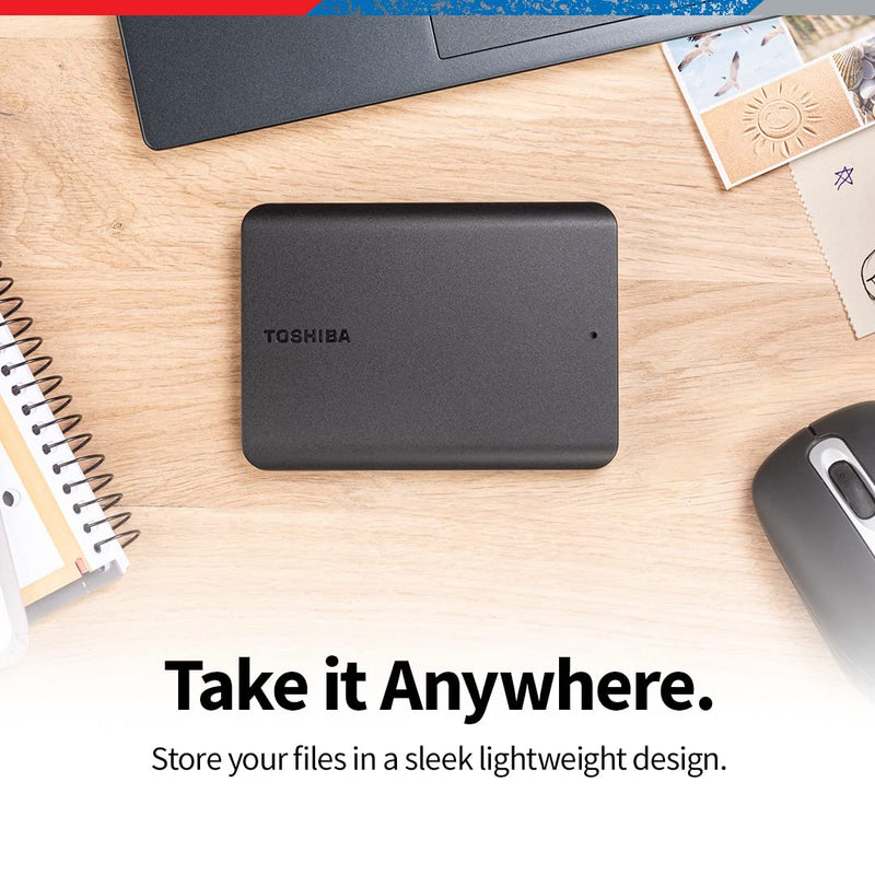 Toshiba Canvio Basics 2TB Portable External Hard Drive USB 3.0, Black - HDTB520XK3AA Contemporary