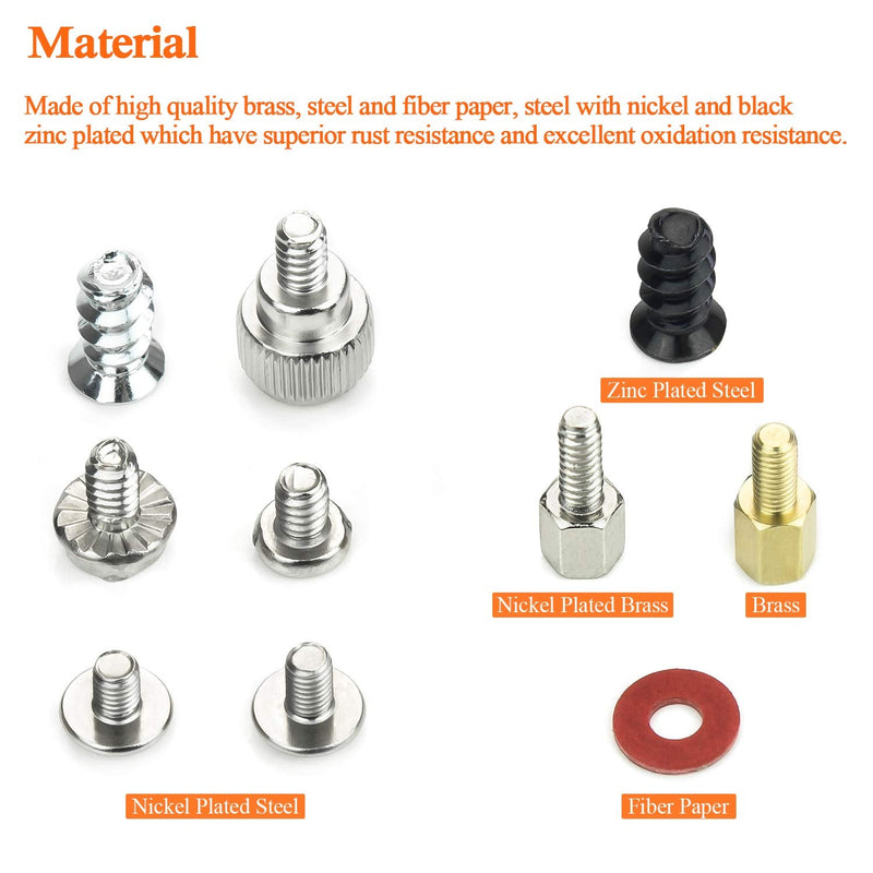 810 Pieces Computer Standoffs Screws Assortment Kit with a Screwdriver