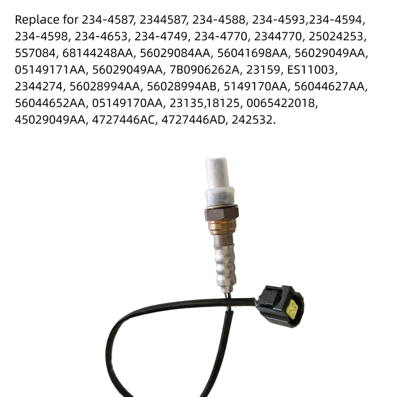 Oxygen O2 Sensor Upstream Downstream for Chry 300, for Dodge Challenger Charger Dakota Durango Grand Caravan Journey Neon Nitro, for Jeep Commander Grand Cherokee Wrangler JK 234-4587 56028994AA 2PCS 2