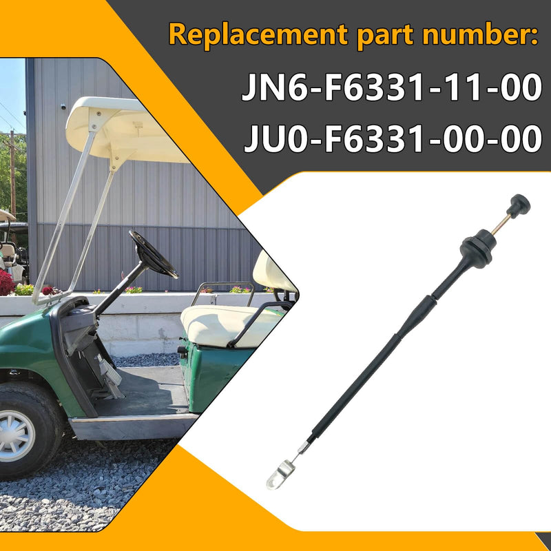 Gas Golf Cart Choke Cable, Compatible With 1996-2007 Yamaha G16, G20, G21 and G22,12.75 Inch Cable Replace JN6-F6331-11-00 JU0-F6331-00-00