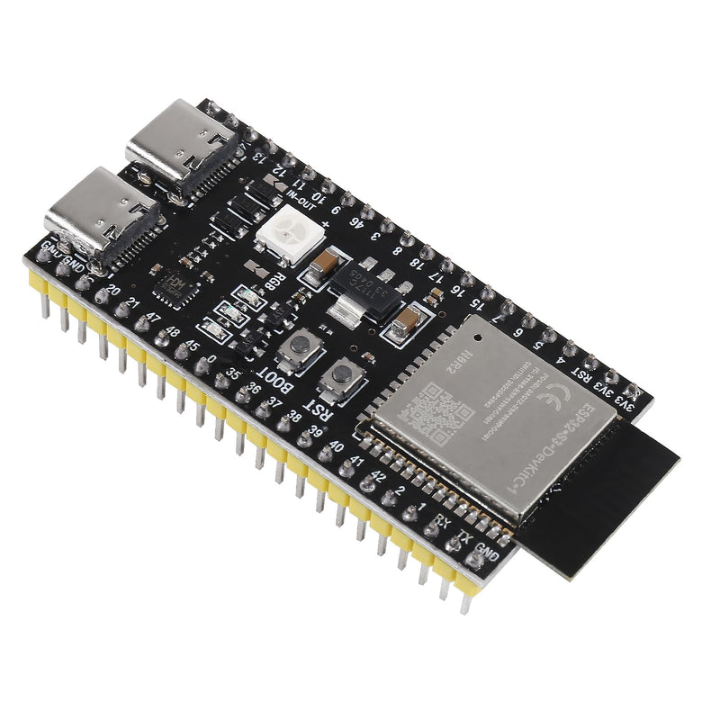 4pcs ESP32-S3-DevKitC-1-N8R2 ESP32-S3 Type-C Development Board Wi-Fi + Bluetooth MCU Module Integrates Complete Wi-Fi and BLE Functions ESP32-S3-WROOM Module(Pre-soldered pins) ESP32-S3 N8R2
