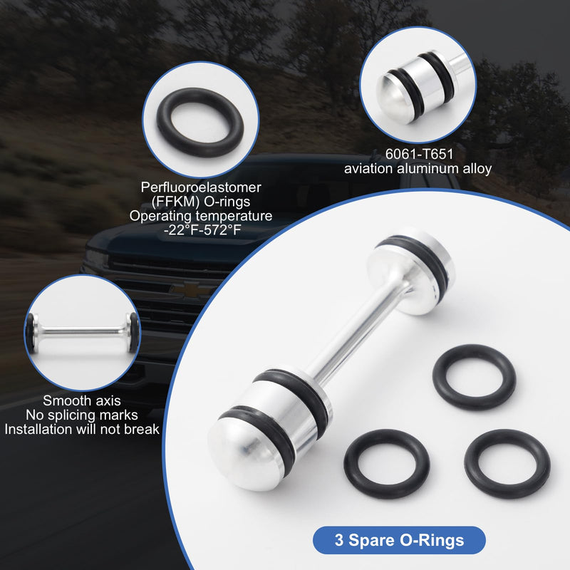 LS Barbell,5.3 Ls Barbell Plug, LS Oil Diverter Barbell, Aluminum ls Barbell Oil Diverter, Ls Oil Dumbbell Plug for GM Gen III & IV （3 pcs） 2.53"Length,0.62"Diameter 3 Pcs Silver Ls Barbell Plug