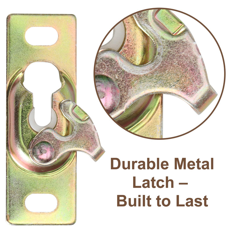 Pocket Door Rollers Connection Plate, Sliding RV Door Hardware,Color Zinc Plating,2 Set (Wheels not Included) 5 Set