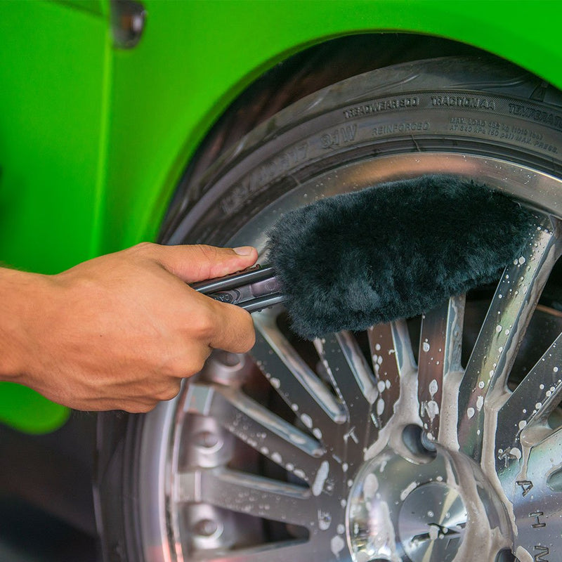Chemical Guys Gerbil Wheel and Rim Brush, Safe for Exhaust, Tires, Rims, Engine Bays, & More 1 Count (Pack of 1)