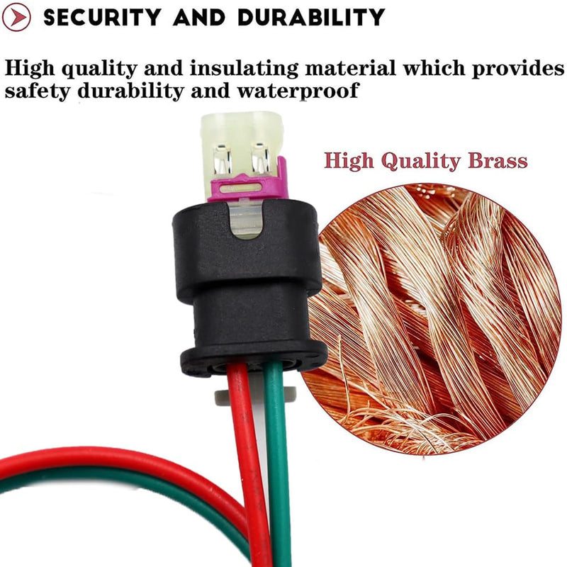 Air Charge Temperature Sensor & Connector Harness Pigtail for Chrysler Dodge Avenger Challenger Charger Durango Grand Caravan Journey Jeep RAM IAT 2011-2024 Replaced OE# 5149182AA, 5149182AB