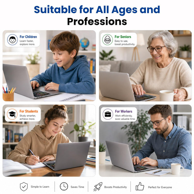 2PCS MacBook Neo Accessories, Mac Shortcut Sticker for 2026 MacBook Neo 13" | for Apple iPad Pro/Air 13" Magic Keyboard, MacOS Laminated Vinyl Shortcuts Keyboard Stickers for New MacBook Users MacBook Neo 13" Clear
