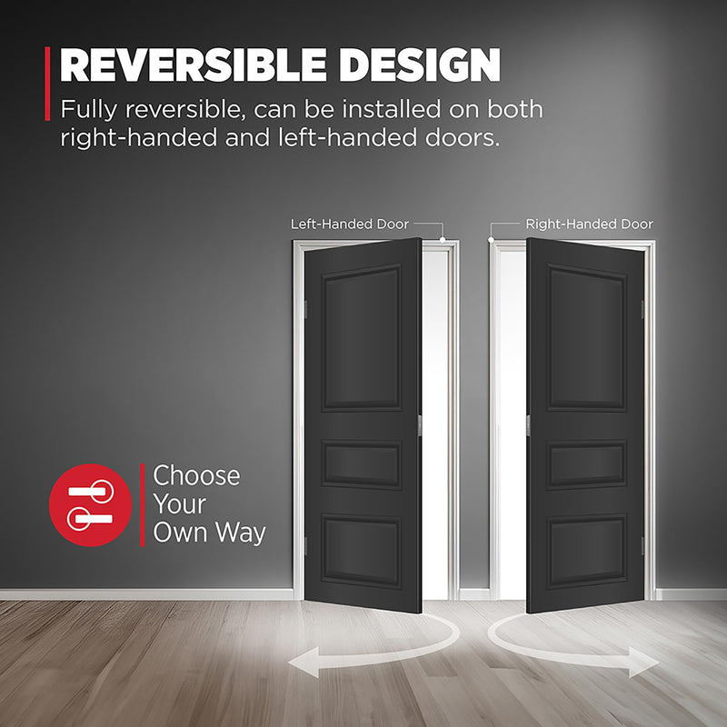 Kwikset Halifax Interior Passage Door Handle, Lever For Closet and Hallway Doors, Reversible Non-Locking Handle Lever, Satin Nickel, with Microban Protection 1 Pack