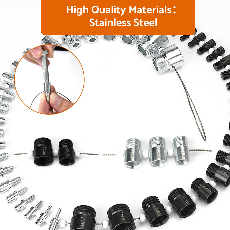 Thread Checker Nut and Bolt Thread Checker 45 Male Female Thread Gauges Thread Gauge Bolt Thread Identifier Bolt Size Finder Thread Checker Standard and Metric Bolt and Nut Identifier Gauge 24 Inch & 21 Metric-45 Thread Gauges