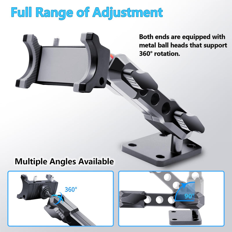 for Jeep 2024 2025 Wrangler JL JLU JT 4XE Phone Mount - Dashboard Phone Holder for Jeep Wrangler Gladiator 2/4 Door Accessories, with The Strongest Holder (NOT for 1945-2023 JL JT) Mechanical