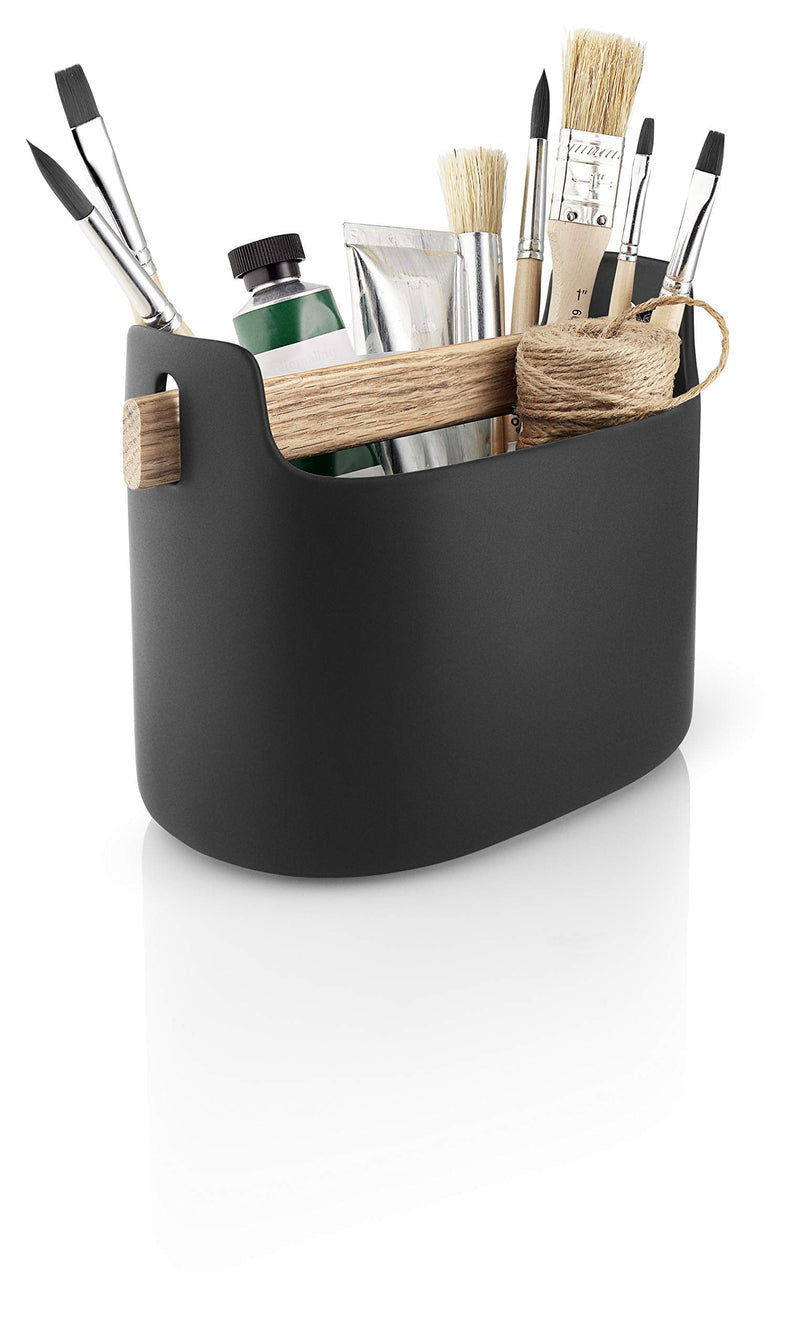 Eva Solo Toolbox H15 Low | Practical storage container 6 inch | Kitchen Organizer | Black 15cm/5.9in