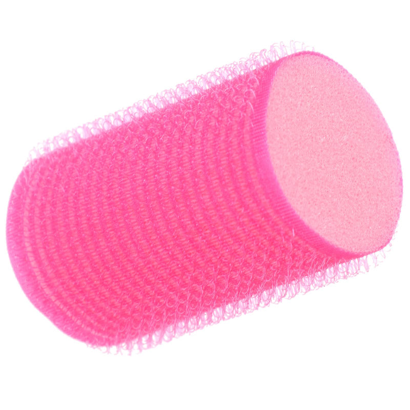 Minkissy 8pcs Self Adhesive Sponge Hair Rollers Medium Heatless Self Grip Foam Curlers Hair Styling Tools for Volume Bounce, Comfortable Sleep-in Curling Tools for Women Girls Pink